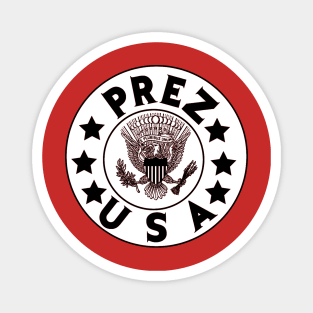 Prez White logo Magnet